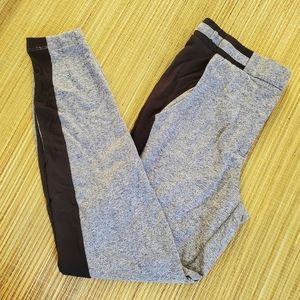 Forever 21 pant long knit joggers grey and black S